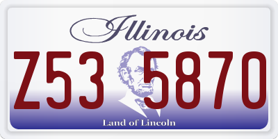 IL license plate Z535870
