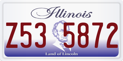 IL license plate Z535872