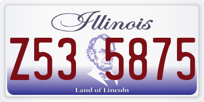 IL license plate Z535875