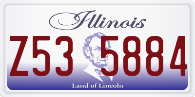 IL license plate Z535884