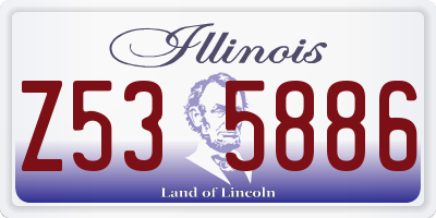 IL license plate Z535886