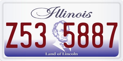 IL license plate Z535887