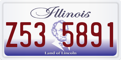 IL license plate Z535891
