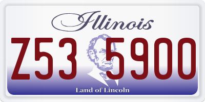 IL license plate Z535900