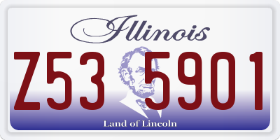IL license plate Z535901