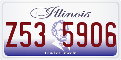 IL license plate Z535906