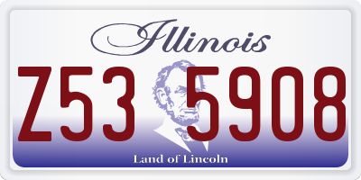 IL license plate Z535908