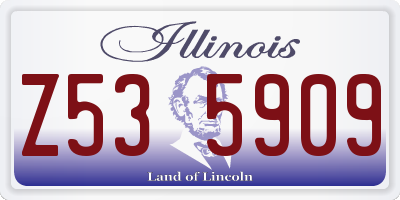 IL license plate Z535909