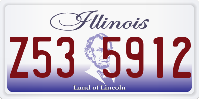 IL license plate Z535912