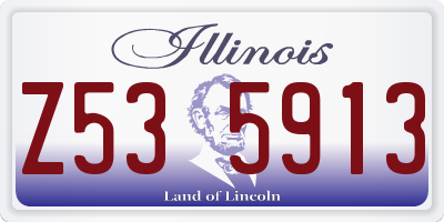 IL license plate Z535913