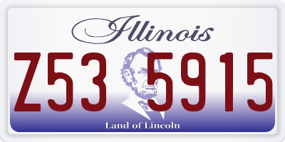 IL license plate Z535915