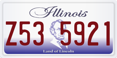 IL license plate Z535921
