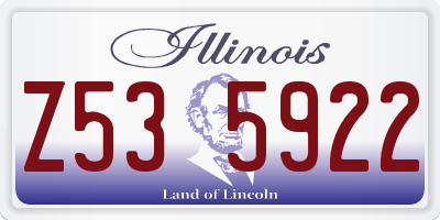 IL license plate Z535922