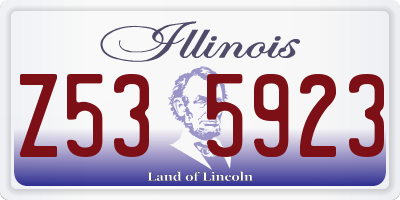 IL license plate Z535923