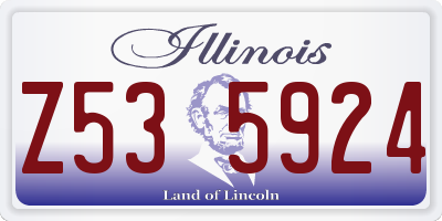 IL license plate Z535924