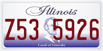 IL license plate Z535926