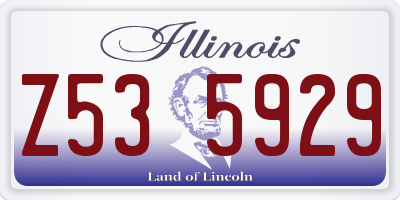 IL license plate Z535929