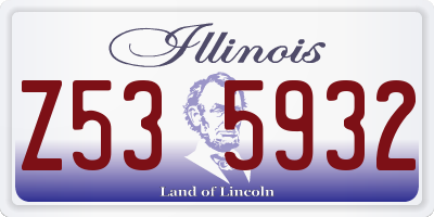 IL license plate Z535932