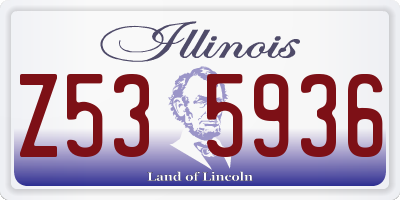 IL license plate Z535936