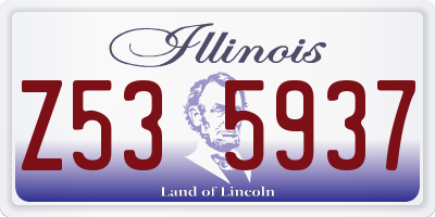 IL license plate Z535937