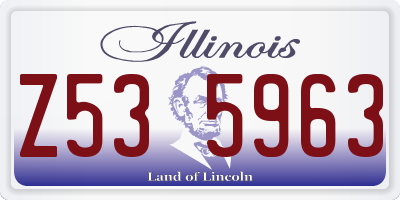 IL license plate Z535963