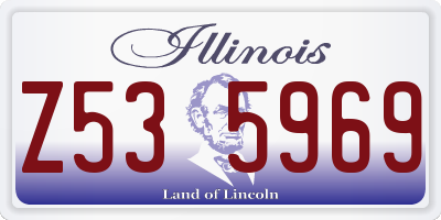 IL license plate Z535969