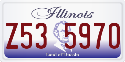 IL license plate Z535970