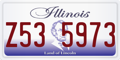 IL license plate Z535973
