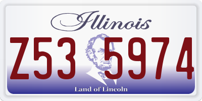 IL license plate Z535974