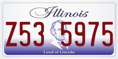 IL license plate Z535975