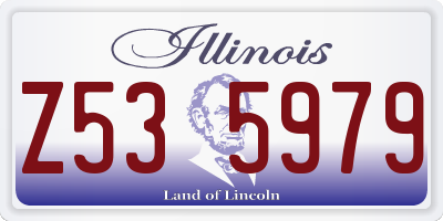 IL license plate Z535979