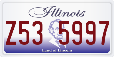 IL license plate Z535997