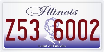 IL license plate Z536002