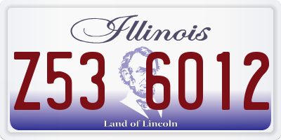 IL license plate Z536012