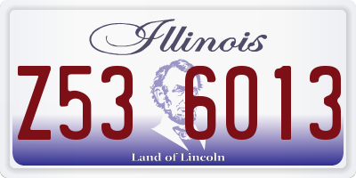 IL license plate Z536013