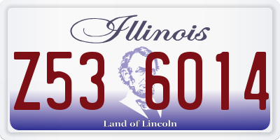 IL license plate Z536014