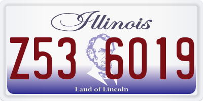 IL license plate Z536019