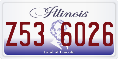 IL license plate Z536026