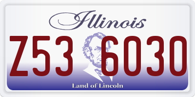 IL license plate Z536030