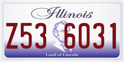 IL license plate Z536031