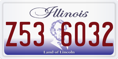 IL license plate Z536032