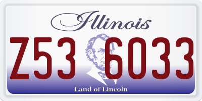 IL license plate Z536033