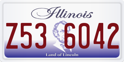 IL license plate Z536042