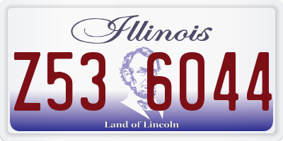IL license plate Z536044