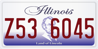 IL license plate Z536045