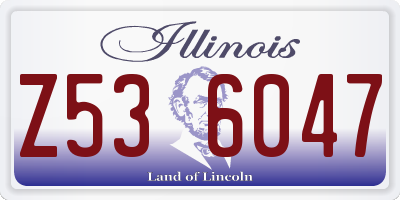 IL license plate Z536047