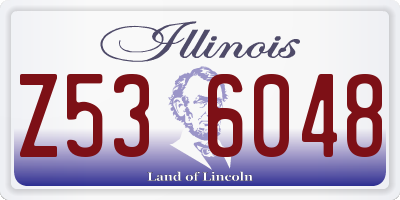 IL license plate Z536048