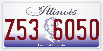 IL license plate Z536050
