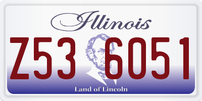 IL license plate Z536051