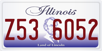 IL license plate Z536052